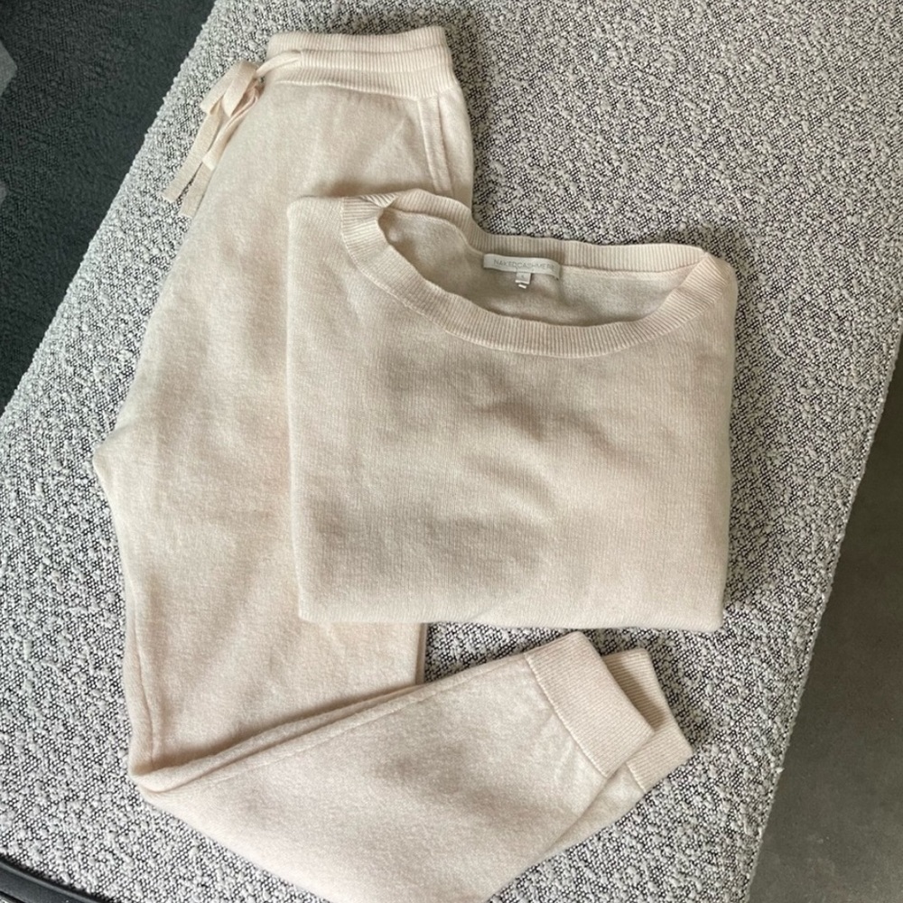 NakedCashmere Cream Crew Neck Sweater